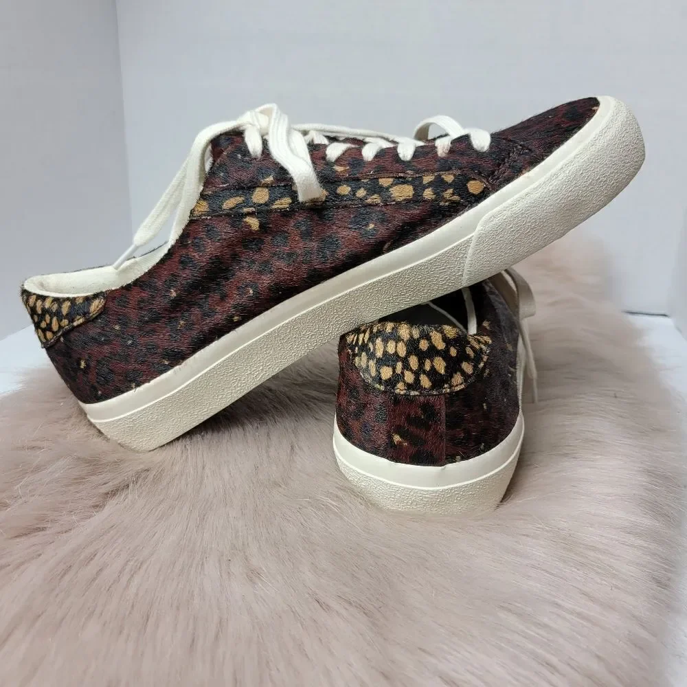Madewell Sidewalk Lowtop Sneakers Leopard Print Sneaker Size 8.5